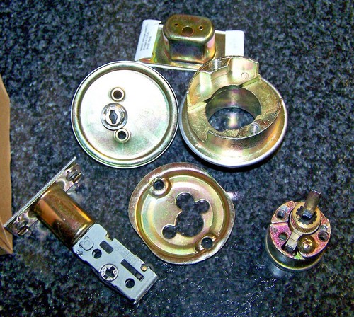 Riegel Eingang Türschloss gleichschließend kommerziell Nickel Einzylinder Daumendrehschlüssel - Bild 3 von 13