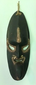 Hand Carved Papua New Guinea Mask From Grandfather's Collection - Many Photos!