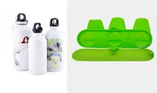 Techtongda 3in1 3D Heat Transfer Rubber Clamp for Aluminium Water Bottle 