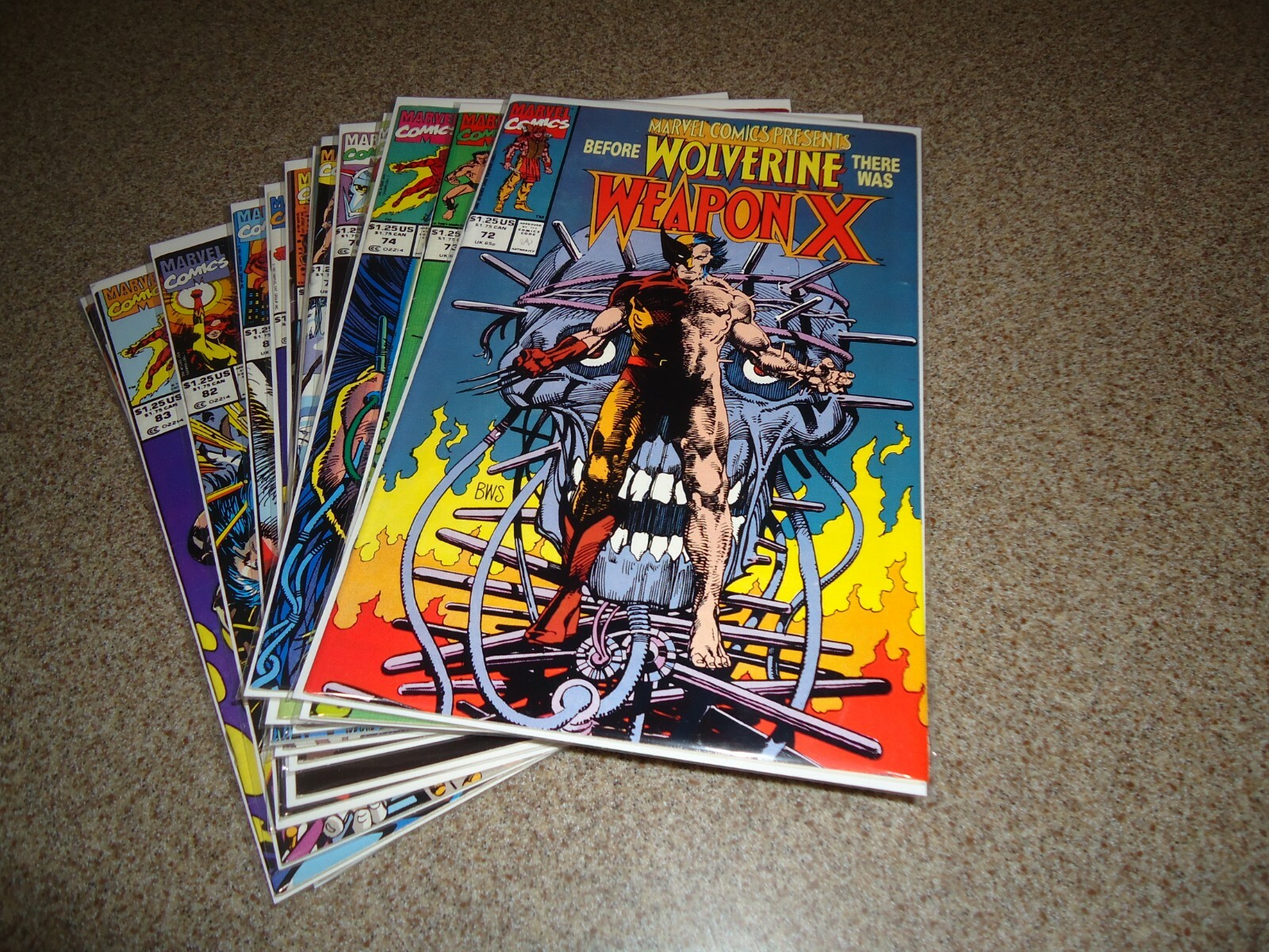 MARVEL COMICS PRESENTS COMPLETE WEAPON X RUN 72-84 HIGH GRADE