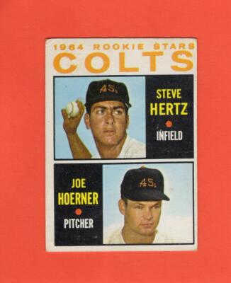 1964 Topps #544 Rookie Stars Steve Hertz/Joe Hoerner VG Houston