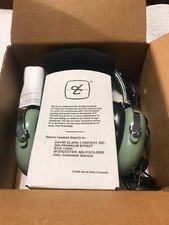 David Clark H10-36 Helicopter Headset With M-1/dc Dynamic Microphone 5’coil Cord