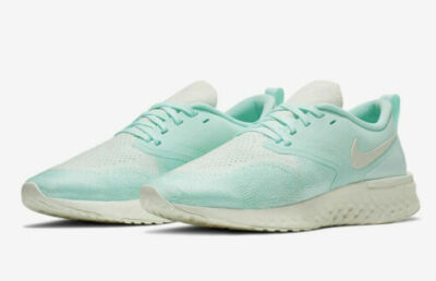 Nike Women's Odyssey React 2 Flyknit Mint Off White Sz 6 AH1016 301 Running