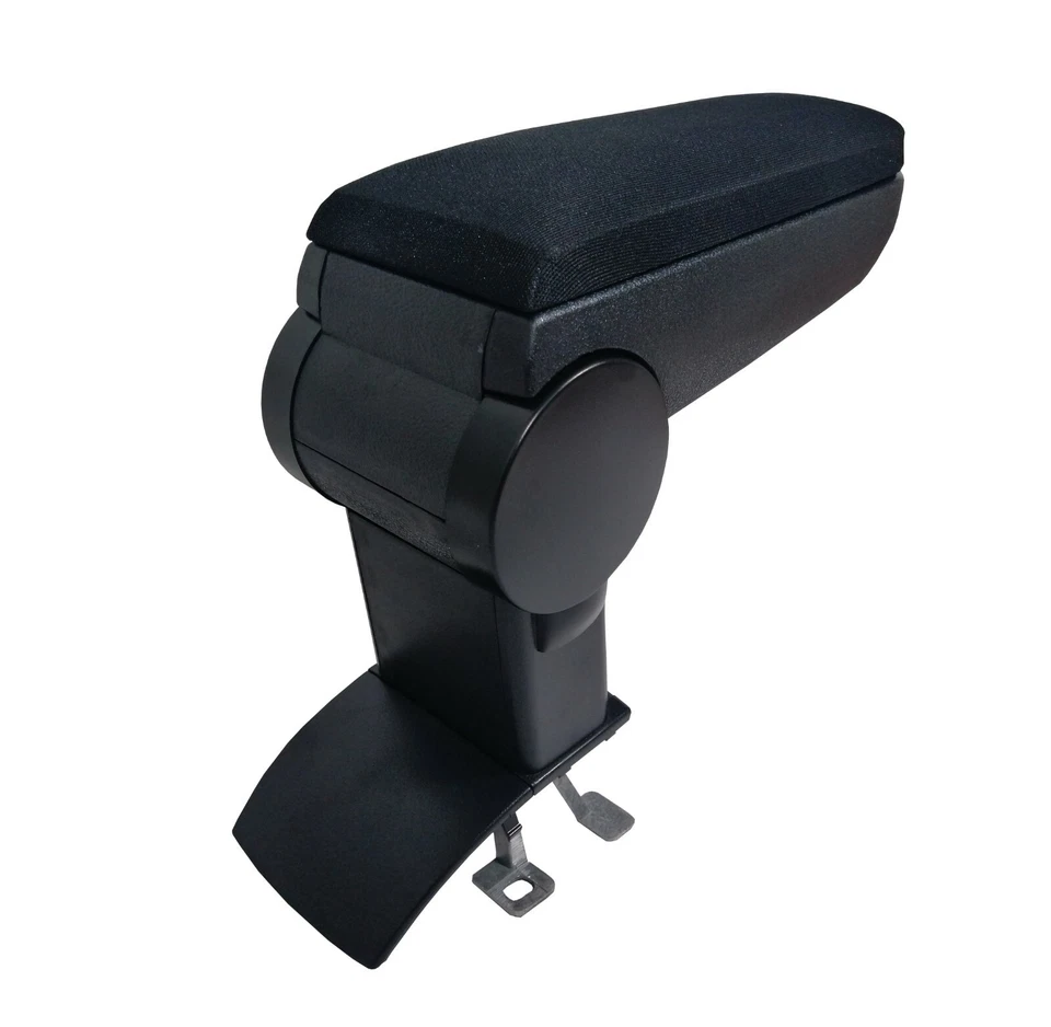Accoudoir Central Relevable Avec Rangement Pour VW Polo 5 6R 6C 2011+ Tissu Noir - Imagen 2 de 4