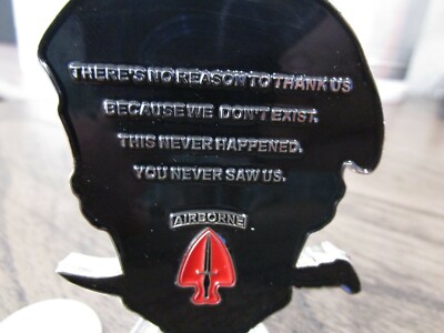 1st Special Forces Delta Force JSOC Challenge Coin - "We Don't Exist" Skull Design 7 thumbnail image