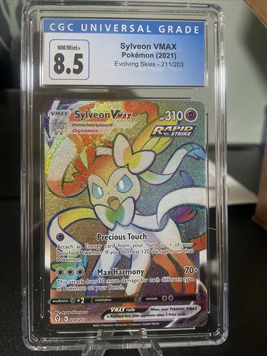Sylveon VMAX graded CGC 8.5 for sale on eBay