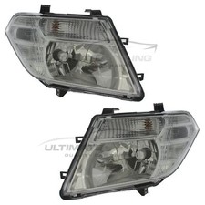 Headlights Fits Nissan Pathfinder R51 2010-2015 Chrome Headlamps Left & Right