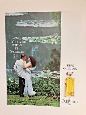 1987 Werbung GUERLAIN PARIS SE DECOUVIR JARDINS DE BAGATELLE PARFUM PARFUM DUFT