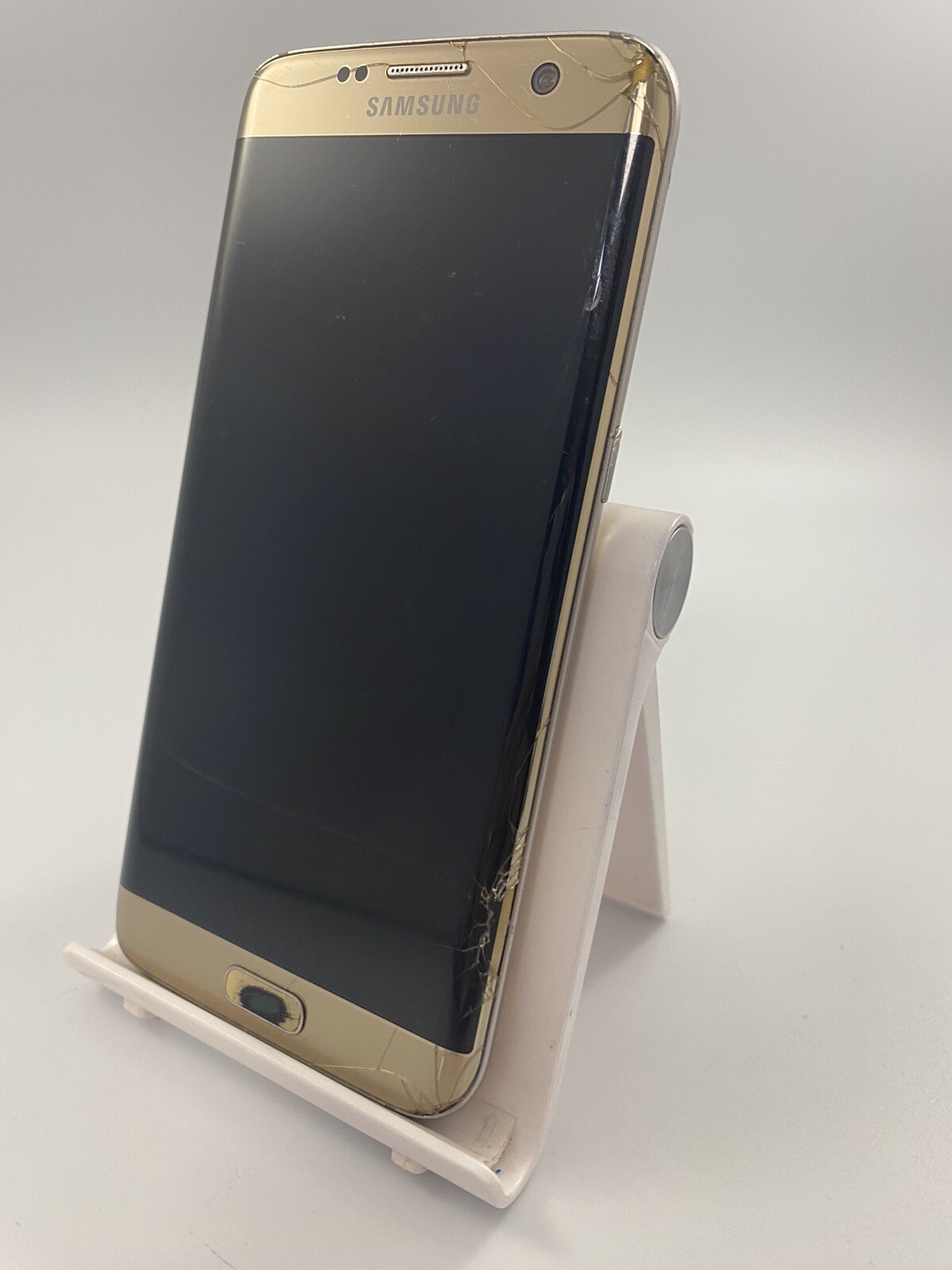 Samsung Galaxy S7 Edge Gold Unlocked 32GB 5.5" Android Smartphone Fault