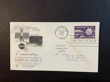 USA, NASA, Echo 1-1st Space Communication Satellite , FDC 1960, Sc#1173, Crisp!