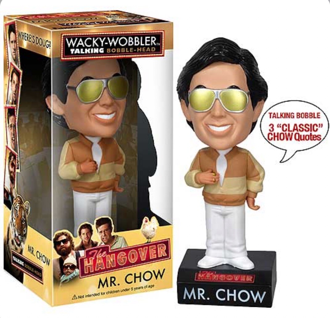 2010 Funko Wacky Wobbler Talking Bobble Head MR. CHOW The 2010 Funko Wacky Wobbler Talking Bobble Head MR. CHOW The