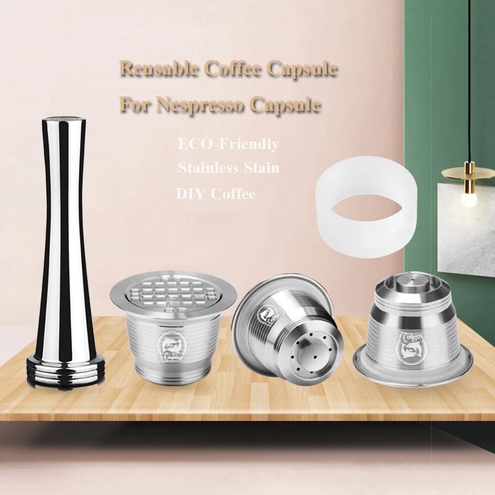 Nespresso Stainless Steel Reusable Coffee Capsules - Reusable