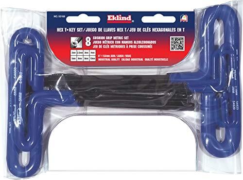 EKLIND 55166 Cushion Grip Hex T-Key Allen Wrench - 6pc Set Metric MM Sizes 2 - View #13
