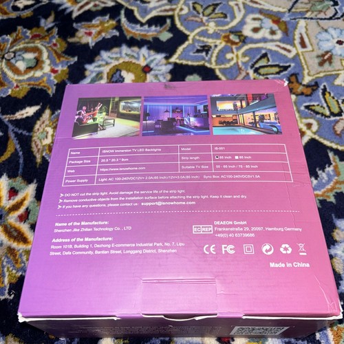 iSnow Immersion 65" TV Hintergrundbeleuchtung WiFi RGB Sprachsteuerung Musik Sync Modell IS-001 - Bild 3 von 10