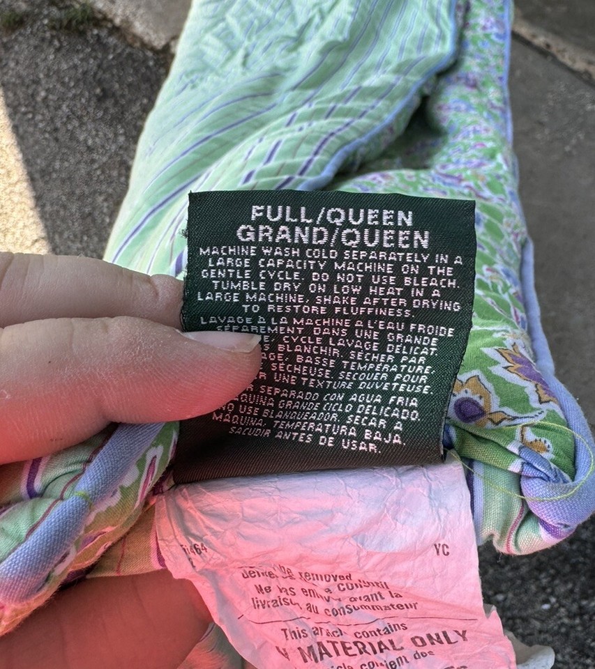 green ralph lauren comforter paisley blanket full queen size eBay