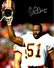 Signed 8x10 MONTE COLEMAN Washington Redskins Autographed photo - w/  COA