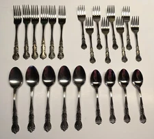 Stanley Roberts Rogers Delight Floral Stainless Korea Forks or Spoons - Choice