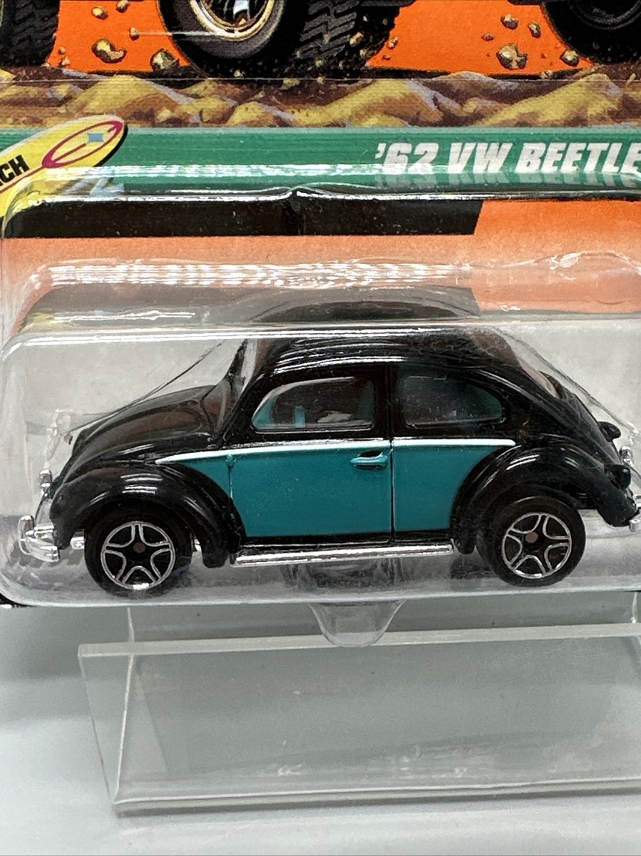Matchbox 62 VW Beetle ミニカー ブラック Matchbox #53 1962 Volkswagen Beetle Black/ Teal Beach Mattel