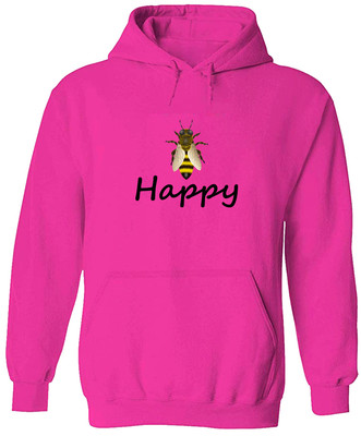 Bee Happy Unisex Pullover Hoodie 