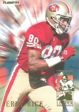 LEAGUE-LEADER Jerry Rice  INSERT 49ERS MVSU Delta-Devils HOF