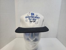 Vintage GM Goodwrench Service Racing Snapback Hat Cap White