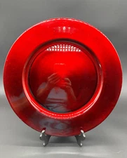 Belk Set Of 8 Charger Plates 13" Red  Color