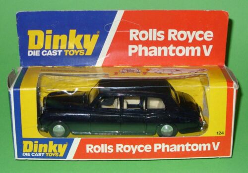 Dinky / 124 Rolls Royce Phantom V in Navy Blue / Originalverpackt - Bild 2 von 16