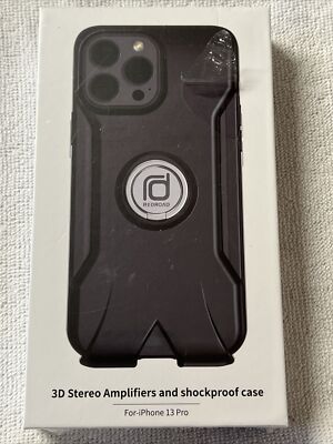 RedRoad 3D Stereo Amplifiers And Shockproof Case Black For iPhone 13 Pro