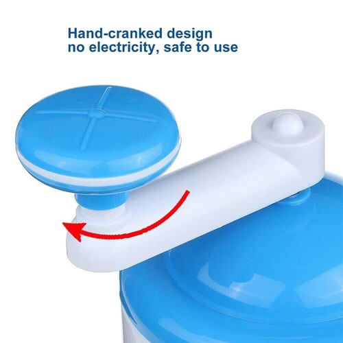 Manual Ice Crusher Shaver Shredding Snow Cone Slushie Maker Machine Kitchen Tool - Picture 3 of 8