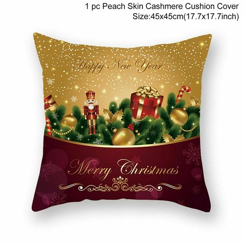 18x18" Christmas Sofa Pillow Case 3D Snowman Cushion Cover Decoration Cover gift - Picture 25 of 26