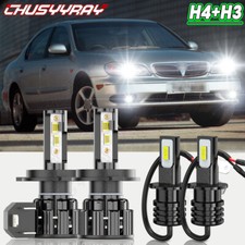 For Nissan Maxima 2000 2001 4x Led Headlight Hilo Beam Fog Light Bulbs Kit For Nissan Maxima 2000 2001 4x Led Headlight Hilo Beam Fog Light Bulbs Kit