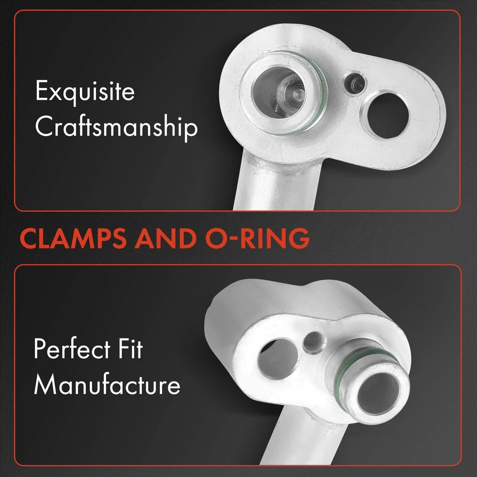 Manguera de descarga de refrigerante de aire acondicionado para Volkswagen Jetta 2005-2014 Rabbit Golf 2,5 L Foto 2 de 4