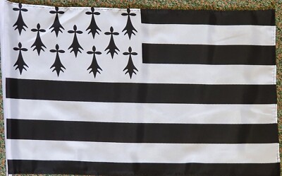 Brittany (Bretagne) Regional Flag 5' X 3' – Breton Flag From France, New
