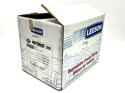 Leeson 114213.00 WattSaver Motor 3/4HP 1725RPM 3PH C6T17FC114D w/ Box