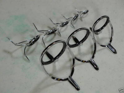 OEM SIC CMNLSG Chrome Plated Spinning Rod set of 8 Guide #40~12 w #12 Ring Top