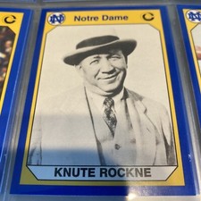 KNUTE ROCKNE 1990 Collegiate Collections Notre Dame Football Card # 70
