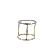 Vintage Tunnel 925 WTJ Cubic zirconia sterling silver ring