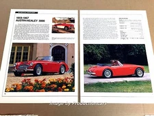 Austin Healey 3000 Original Car Review Print Article J671  1960 1961 1962 1966