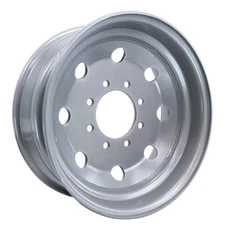 Trailer Wheel 17.5" 17.5X6.75 Hub Centric 8 Lug Center Silver Modular