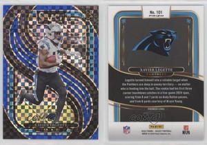 2024 Panini Select Premier Level Blue Prizm /175 Xavier Legette #101 Rookie RC