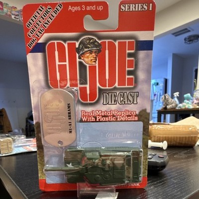 Maisto GI Joe Series I M1-A1 Abrams Diecast Green Tank Collector Dog Tag