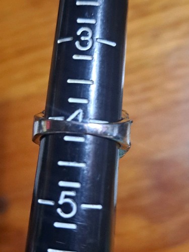 Genuine Sparkly Black Spinel Cluster 925 Sterling Silver Ring Size 4 Pinky Ring - Picture 11 of 17