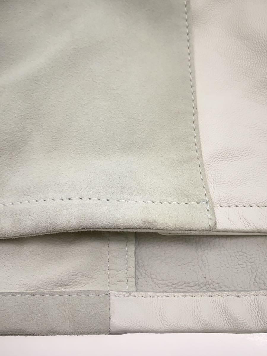 MM6◆Two toned Leather Button-down Shirt/46/レザー/ホワイト/S32DL0255 MM6 Other Two Toned Leather Button-Down Shirt 42 White