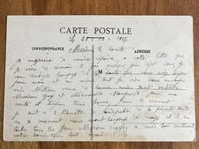 Postcard Cpa - Adressé Au Comte Lecamus - Boisbuchet - Lessac 1917