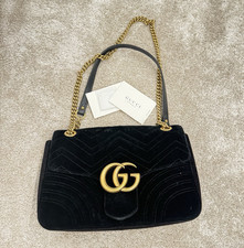 Gucci GG Marmont Schultertasche Damen Samt Sc...