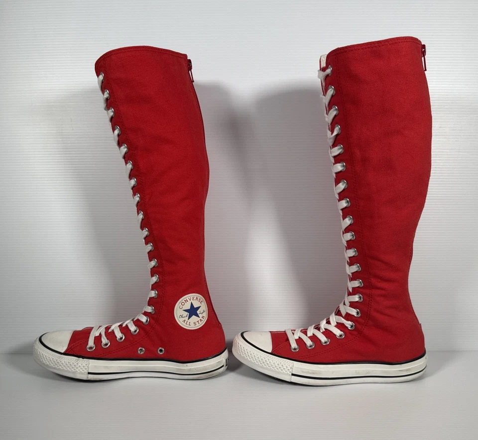 Converse All Star Chuck Taylor колена высоты кроссовок красный - женский размер 7 - Изображение 3 из 4
