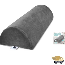 Pain Relief Half Moon Leg Pillow - Supportive Memory Foam for All Sleepers 20.5"