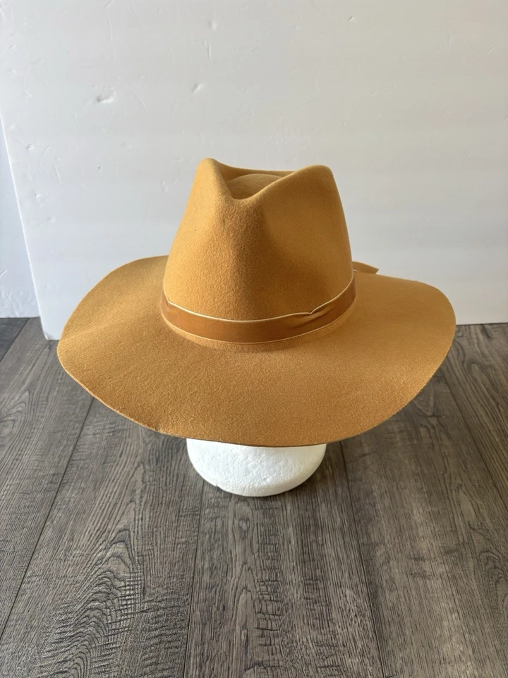 Anthropologie Wyeth Rancher шляпа желтовато-коричневый шерсти женщин один размер - Изображение 3 из 4