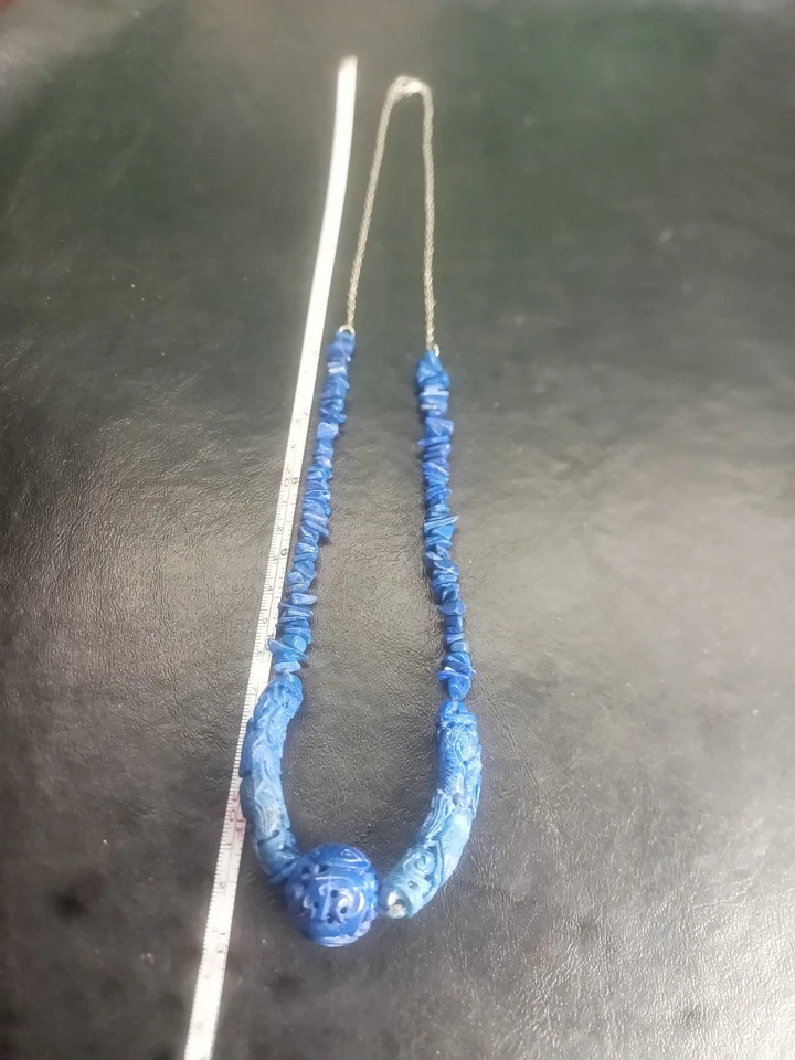 Lapis Azuli Tribe  Unisex Necklace - Image 3 of 4