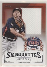 2015 Stars and Stripes Jumbo Swatch Silhouettes Jerseys 7/99 Jacob Blas #43 5p5